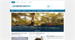 Desktop Screenshot of exercise-caution.net